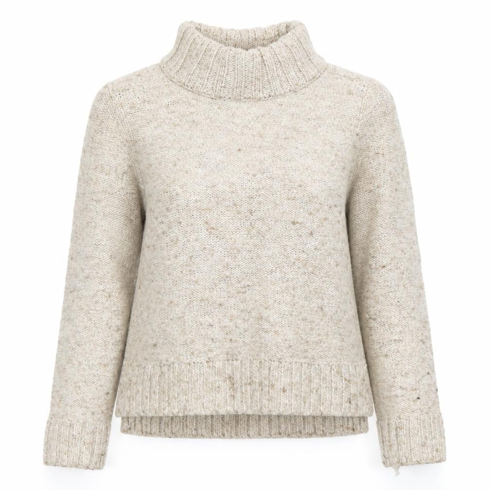 Womens UK M  Hollister Beige Pullover Chunky-Knit