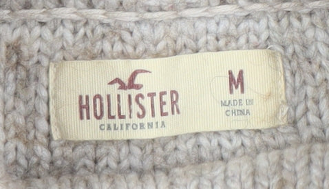 Hollister Women's Beige Roll Neck Pullover Jumper M