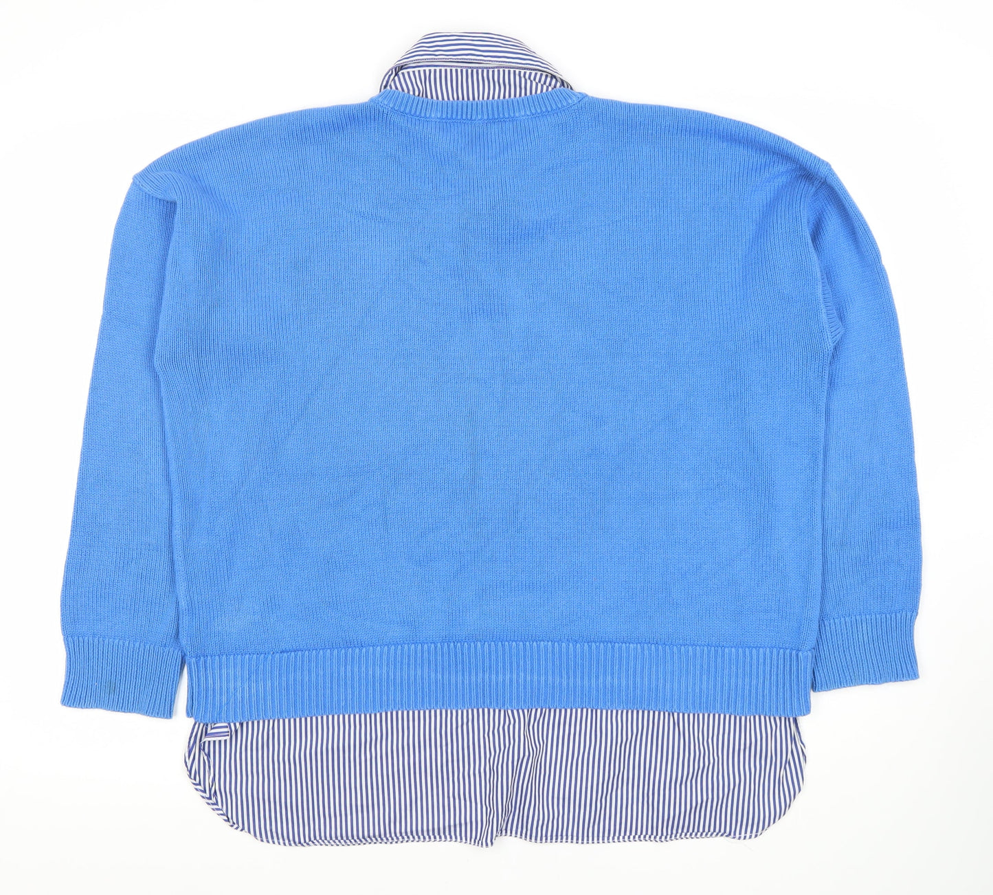 Ralph Lauren Women's Blue XL V-Neck Pullover Jumper