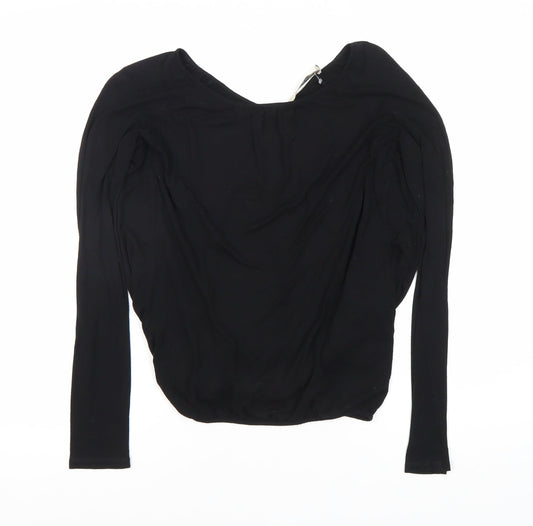 Reiss Women's Black XS Long Sleeve Top