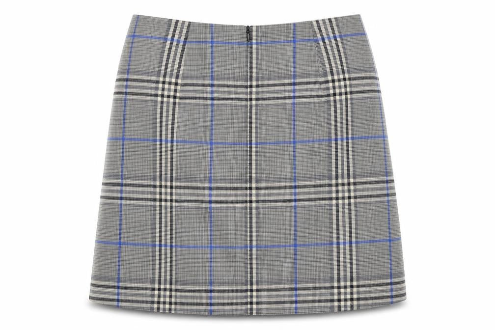 Marks and Spencer Women's Grey Plaid Skirt Size 10