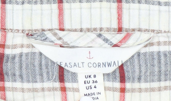 Seasalt Cornwall Women's Multicoloured Check Tunic - Size 8