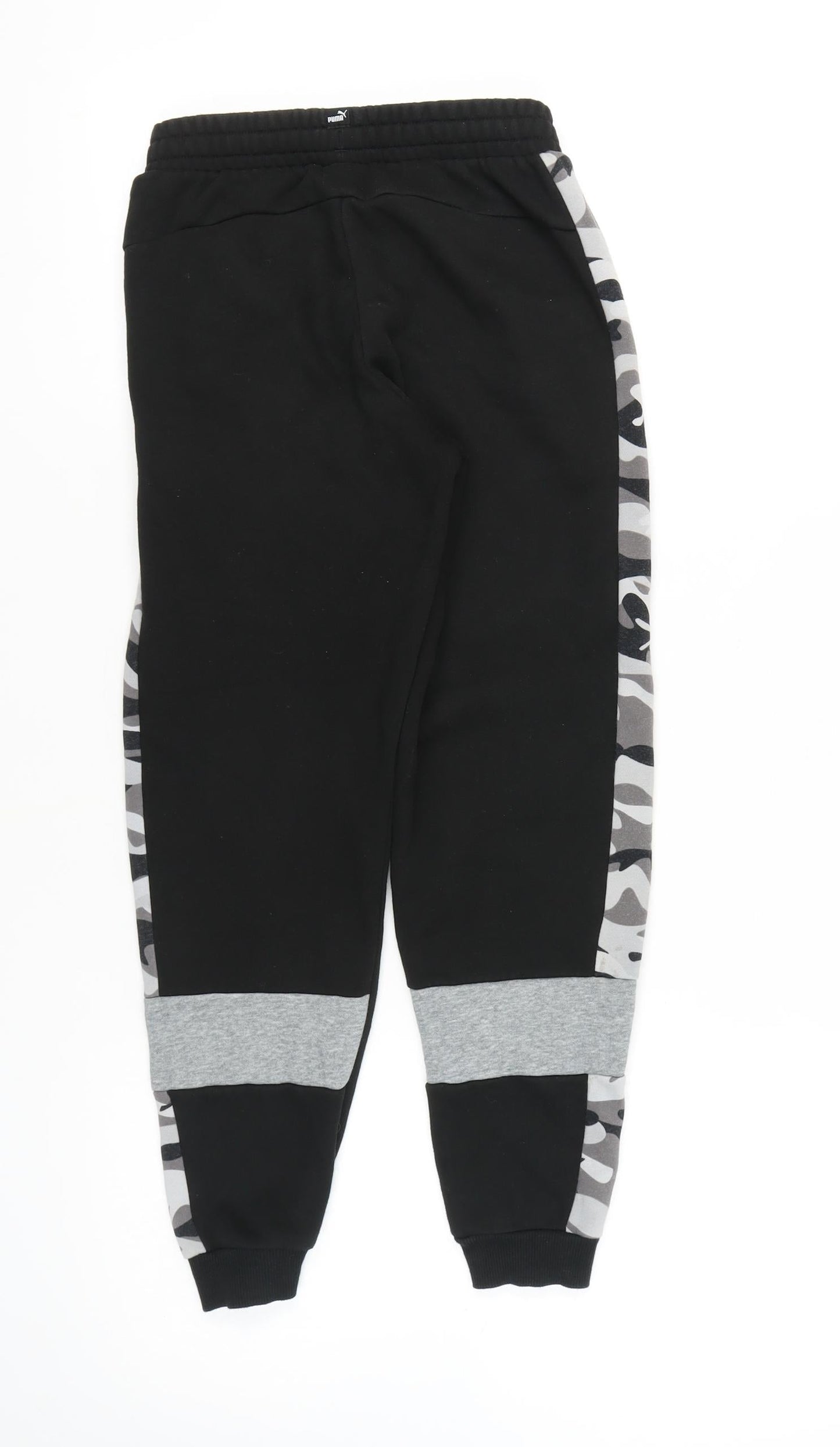 Puma Boys Black Track Pants M Camouflage Sports