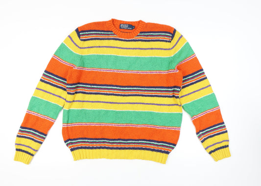 Polo by Ralph Lauren Multicoloured Striped Knit Jumper, L