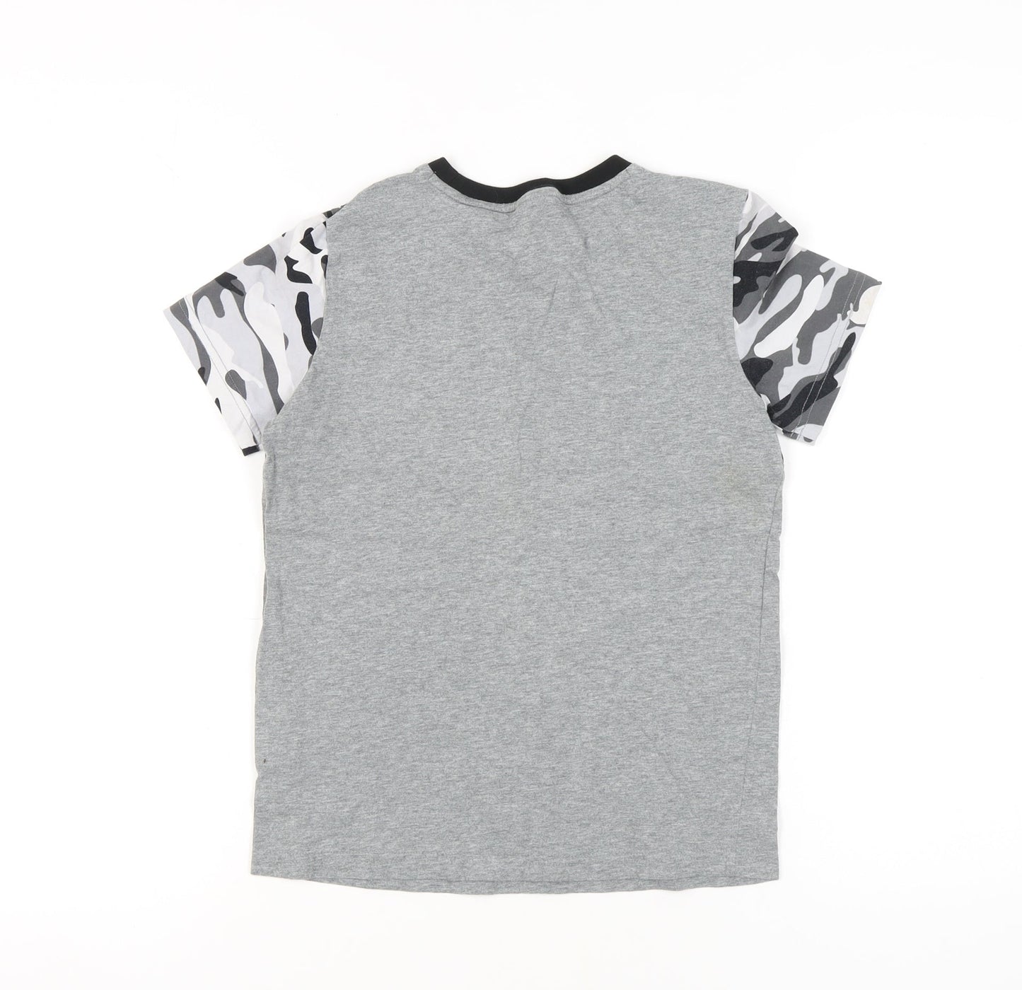 Puma Boys Grey T-Shirt 11-12 Years, Camouflage, Casual Sportswear
