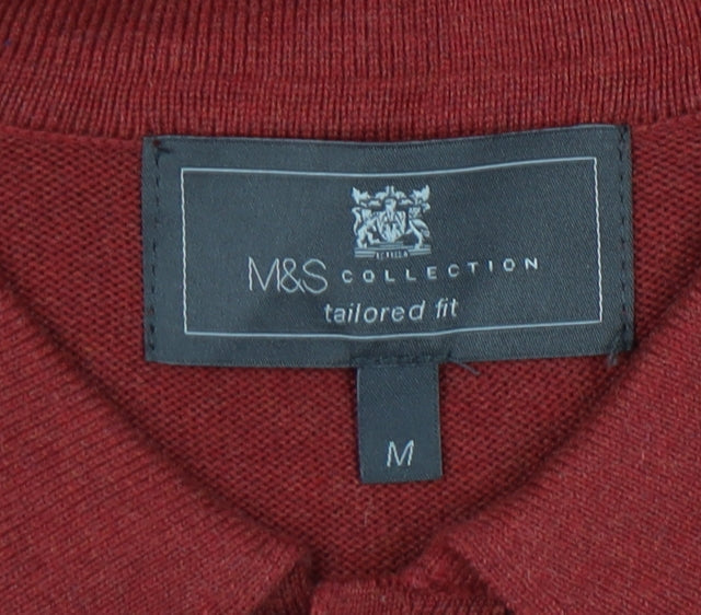 Marks and Spencer Men's Red M Pullover Jumper