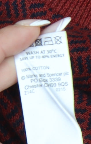 Marks and Spencer Men's Red M Pullover Jumper
