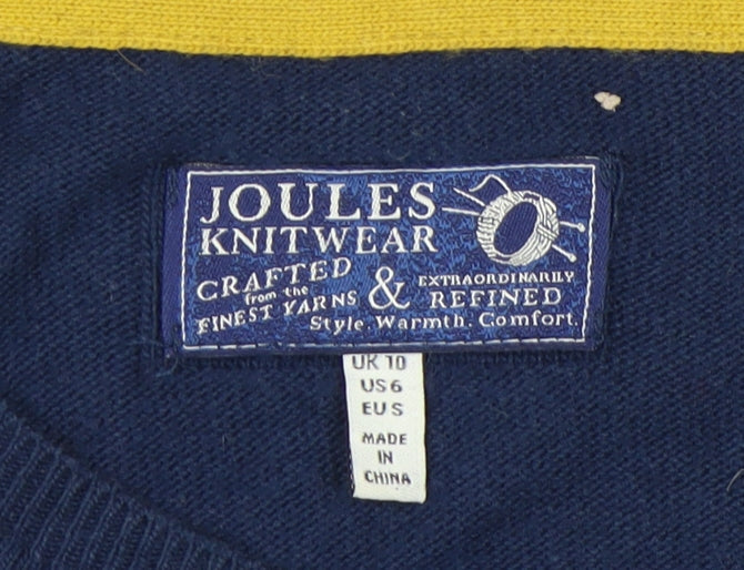 Joules Women's Blue Cardigan Size 10 Beaded Knit
