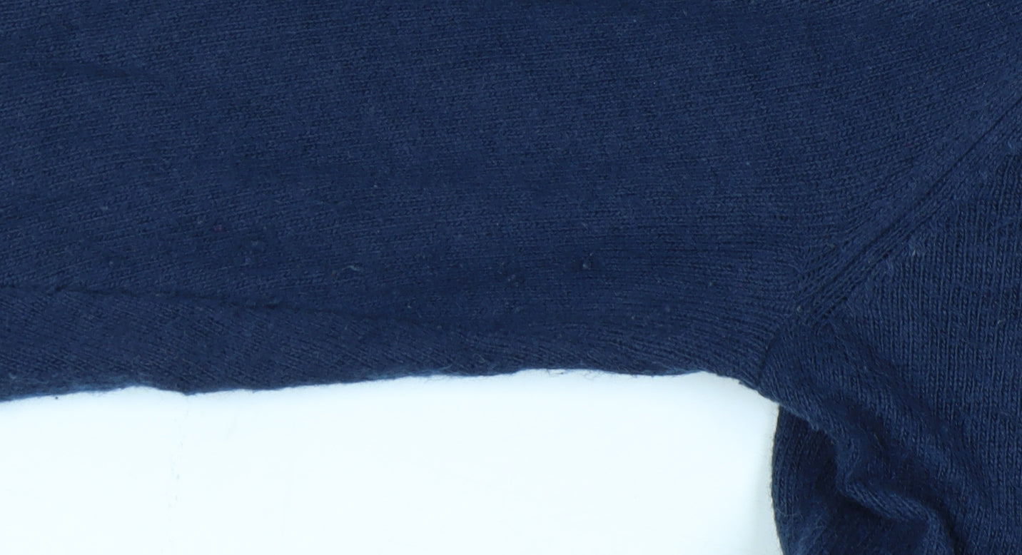 Joules Women's Blue Cardigan Size 10 Beaded Knit