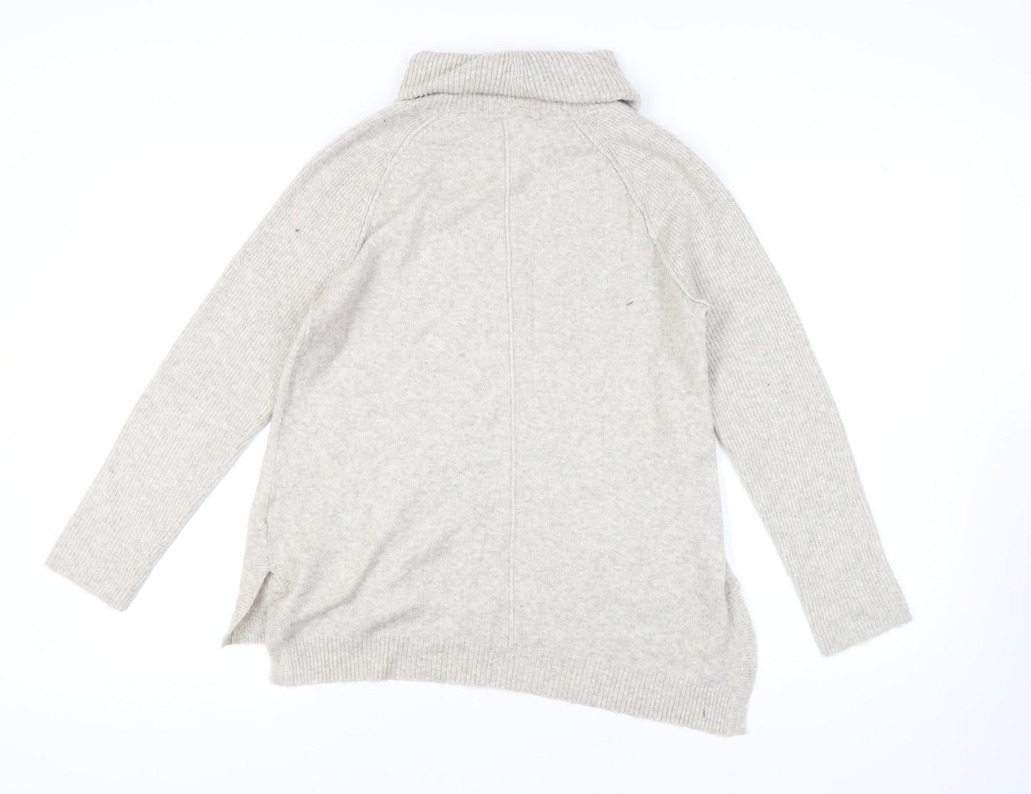 White Stuff Women's Beige Roll Neck Pullover Jumper Size 12