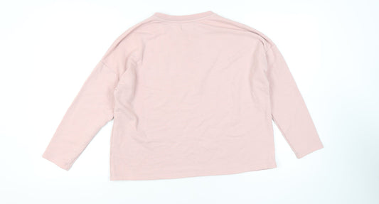 Pull&Bear Women's Pink Pullover Sweatshirt, Size S