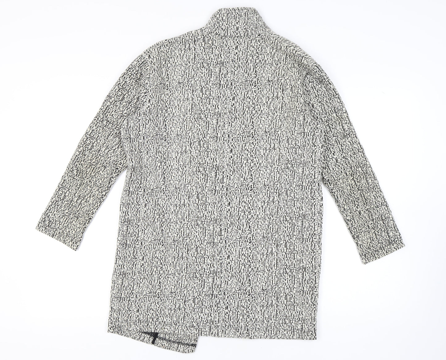 Miss Selfridge Women's Black & White Knit Coat Size 12