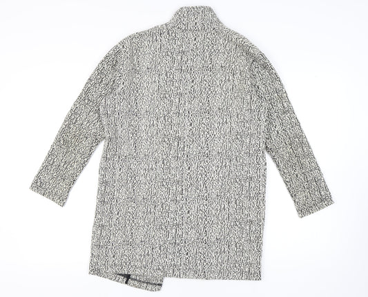 Miss Selfridge Women's Black & White Knit Coat Size 12