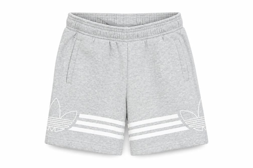 Adidas Boys Grey Athletic Shorts, 5-6 Years, Elastic Waist