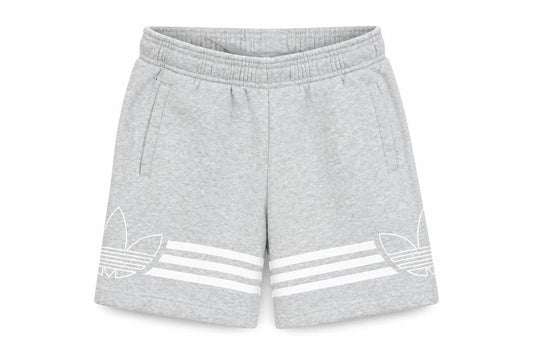 Adidas Boys Grey Athletic Shorts, 5-6 Years, Elastic Waist