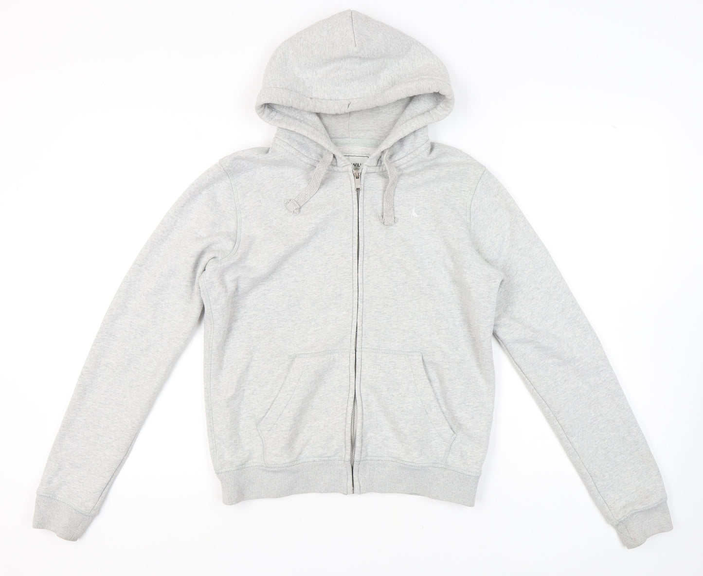 Jack Wills Women's Grey Full Zip Hoodie Size 10