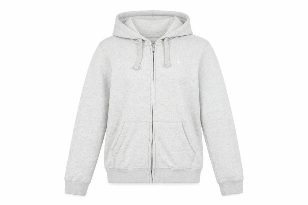Womens UK 10 Regular Jack Wills Grey Full Zip Hoodie