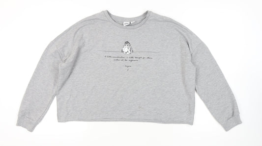 Disney Unisex Grey Pullover Sweatshirt - M