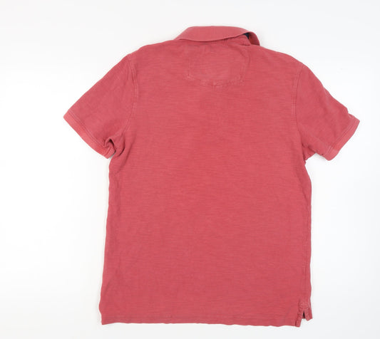 Fat Face Men's Red Polo, M, Collared Short Sleeve