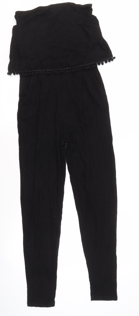 Next Women’s Black Off-Shoulder Jumpsuit UK 8