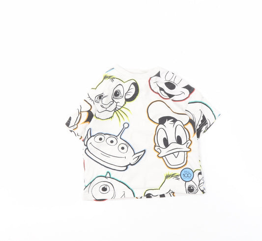 Disney Boys White Graphic Print T-Shirt 9-12 Months