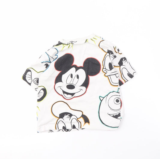 Disney Boys White Graphic Print T-Shirt 9-12 Months