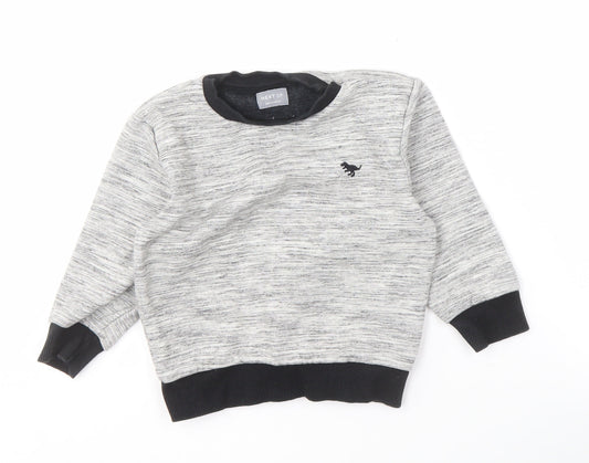 Next Boys Grey Pullover Sweatshirt, 2-3 Years, Crew Neck