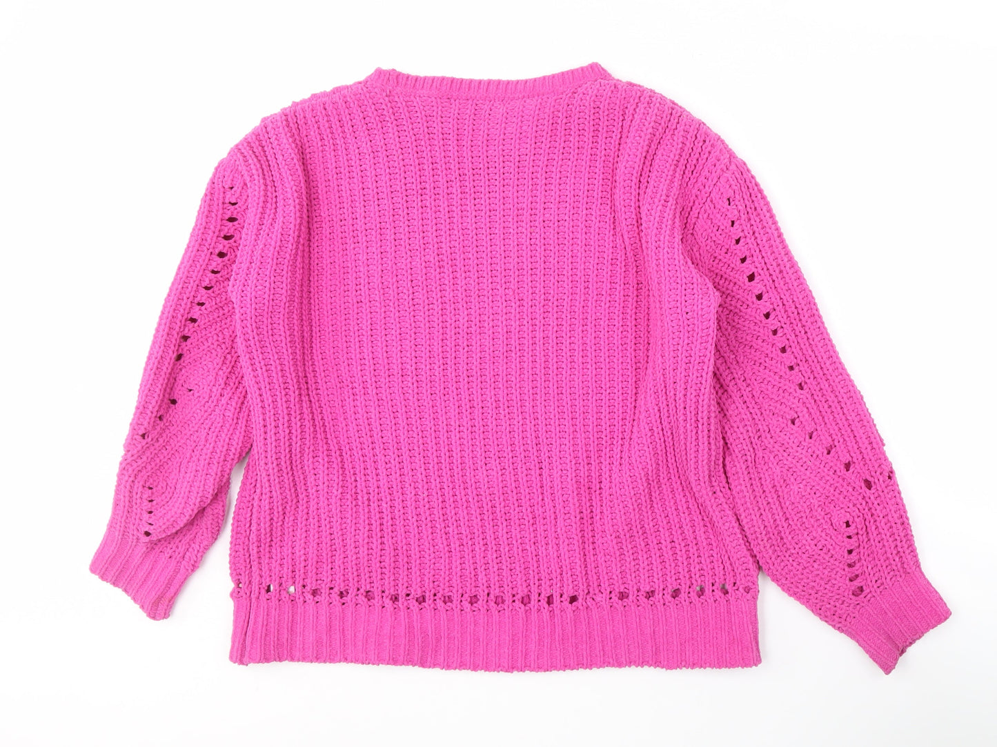 Next Women’s Pink Crew Neck Knit Pullover Jumper S