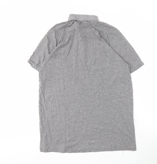 Puma Men's Grey Polo Shirt L Short Sleeve Casual