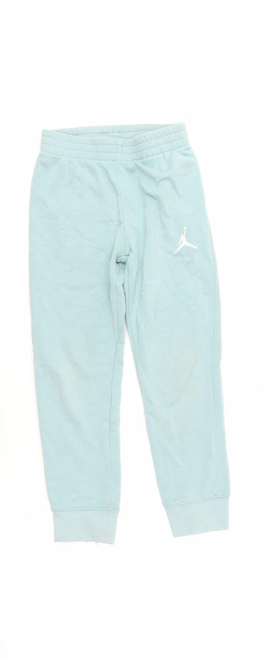 Jordan Boys Blue Jogger Trousers 7 Years - Casual Comfort