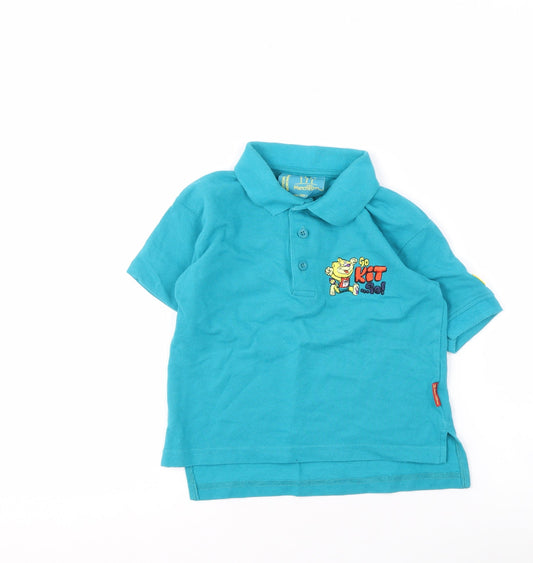 Manchester Boys Blue Polo Shirt 3-4 Years