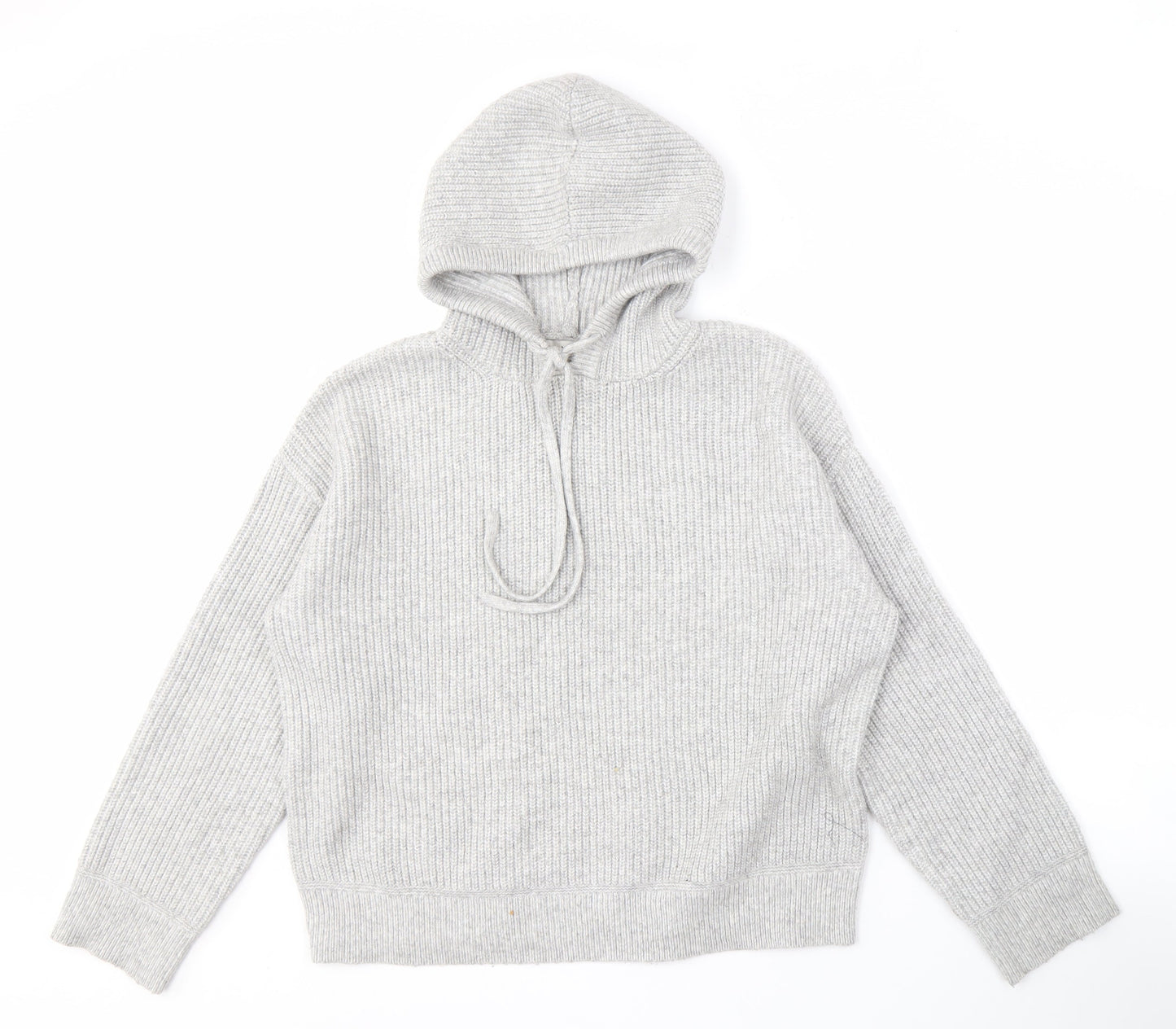 Marks and Spencer Grey Hooded Jumper M