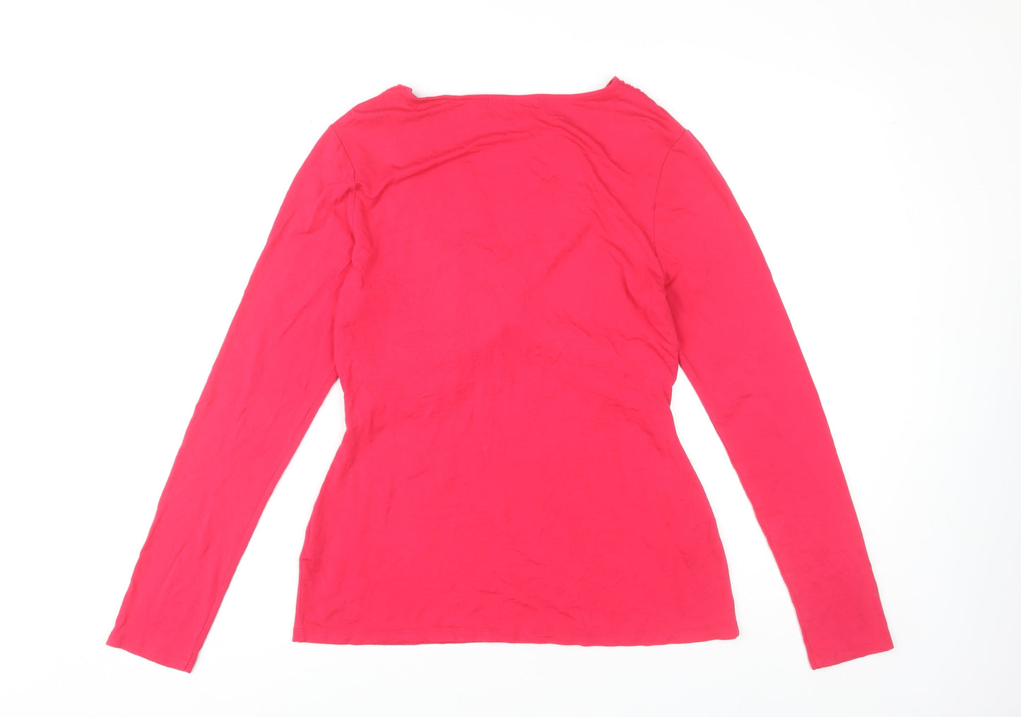Boden Women's Pink V-Neck Wrap Top Size 14