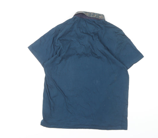 Ted Baker Men's Blue Polo Shirt L Short Sleeve