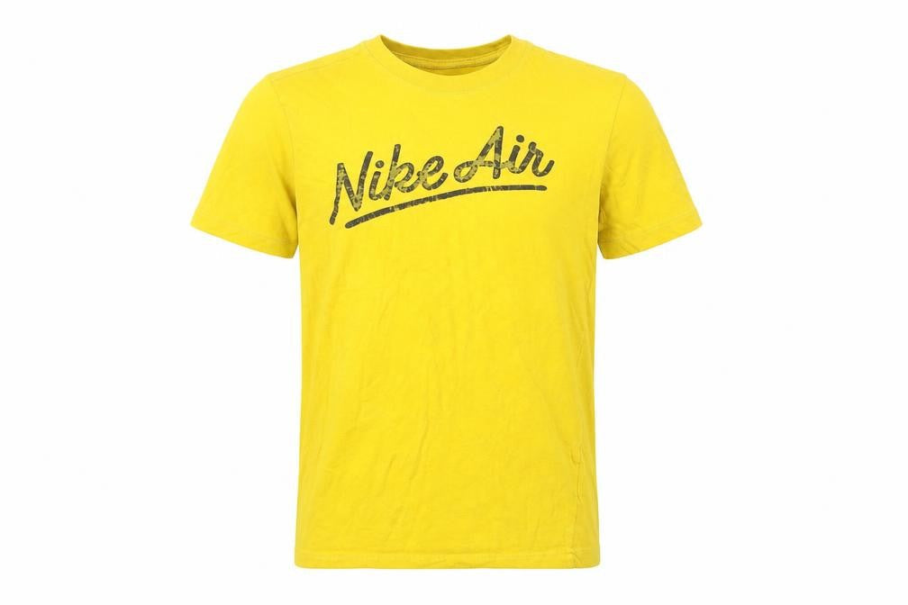 Mens UK Size XS Nike Yellow  Cotton T-Shirt