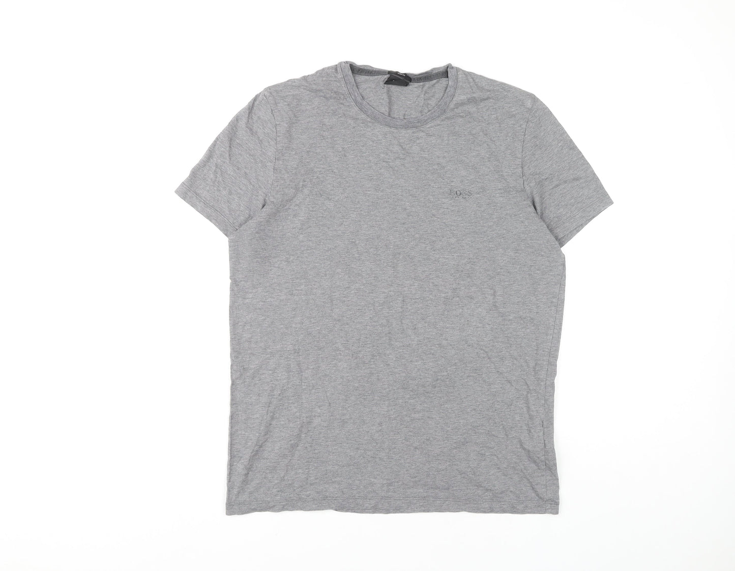 Hugo Boss Mens Grey Slim Fit T-Shirt Medium