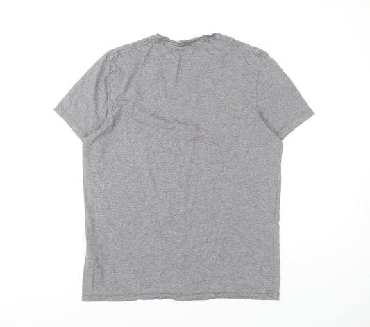 Hugo Boss Mens Grey Slim Fit T-Shirt Medium