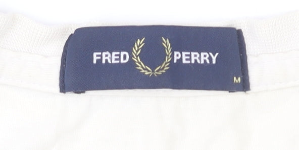 Fred Perry Men's Ivory Stripe T-Shirt, Medium