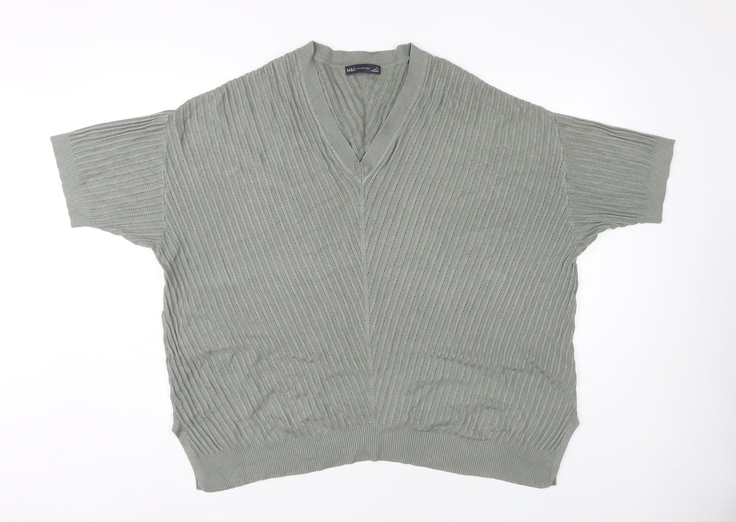Marks and Spencer Women's V-Neck Jumper XL