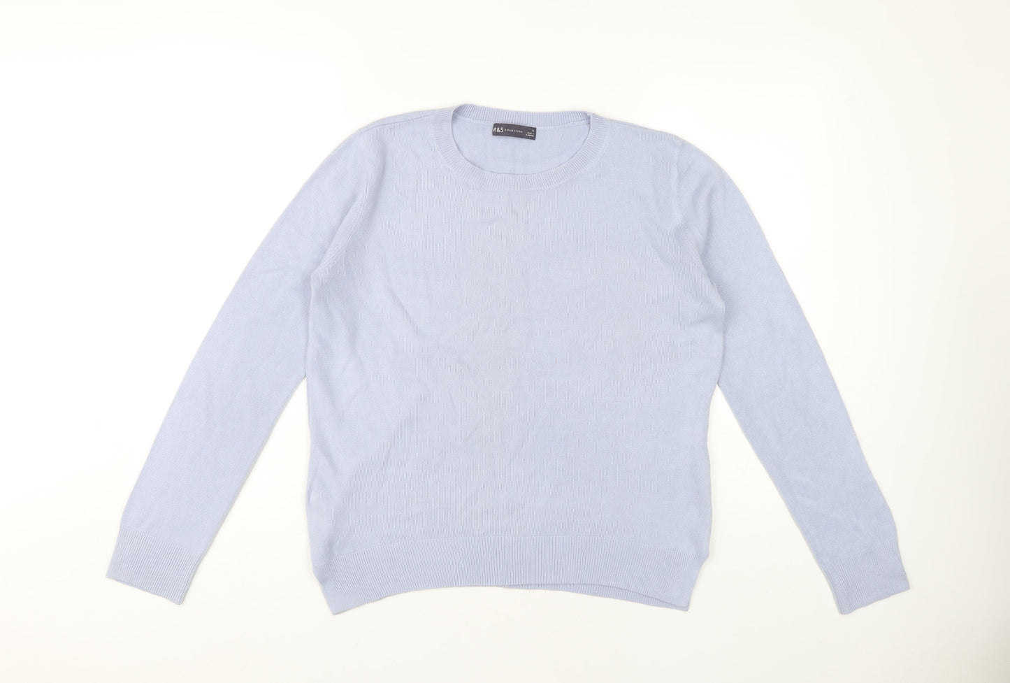 Marks and Spencer Women's Blue Pullover Jumper, Size 12