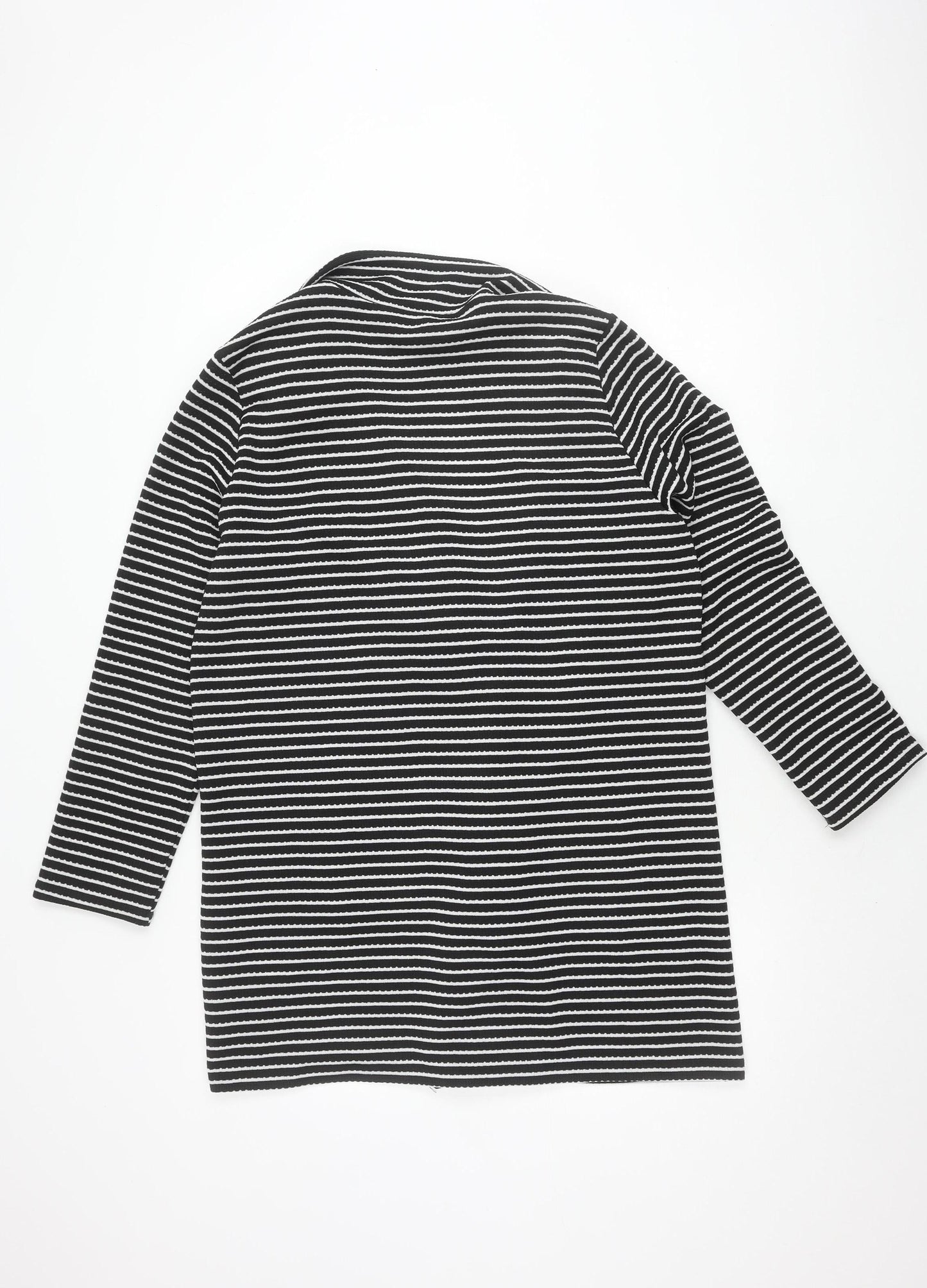Wallis Women's Black Striped Blazer, Size 12, Classic Style