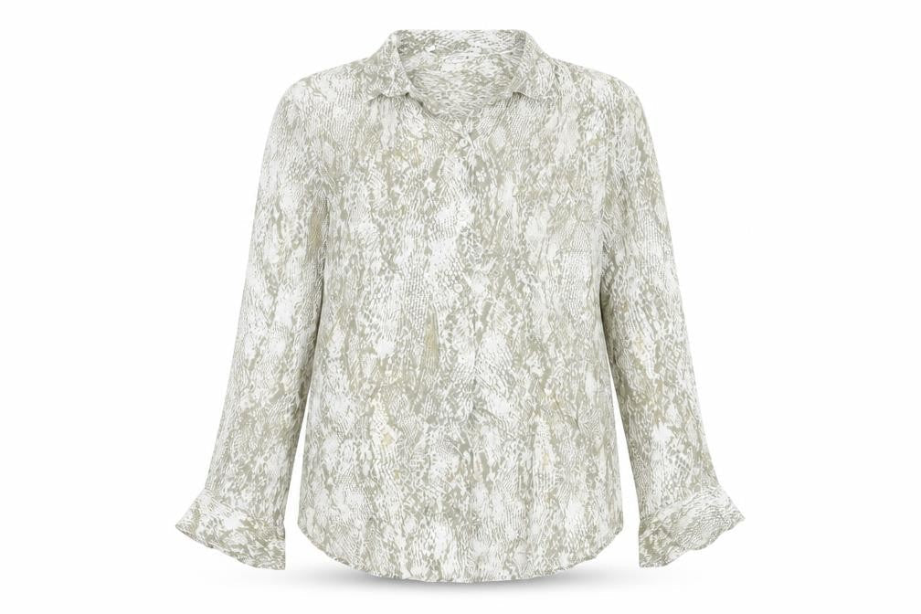 Zara Women's Multicoloured Animal Print Shirt