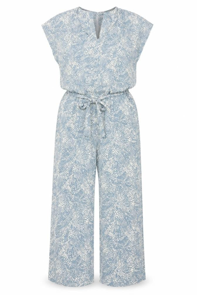 b.young Blue Women’s Jumpsuit UK 10 Geo Wide-Leg