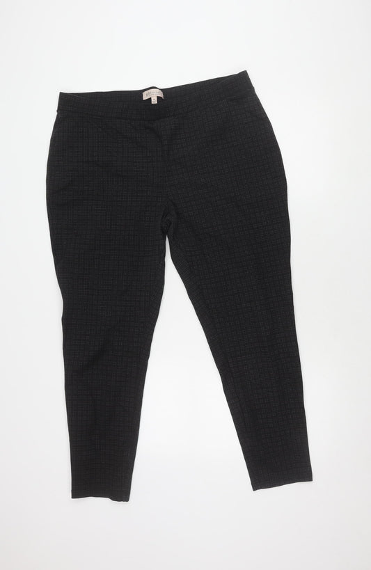 Philosophy Woman Black Check Trousers 2XL