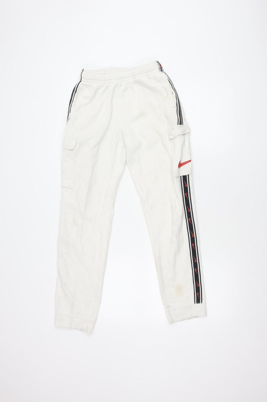 Nike Boys White XL Track Pants for Activewear