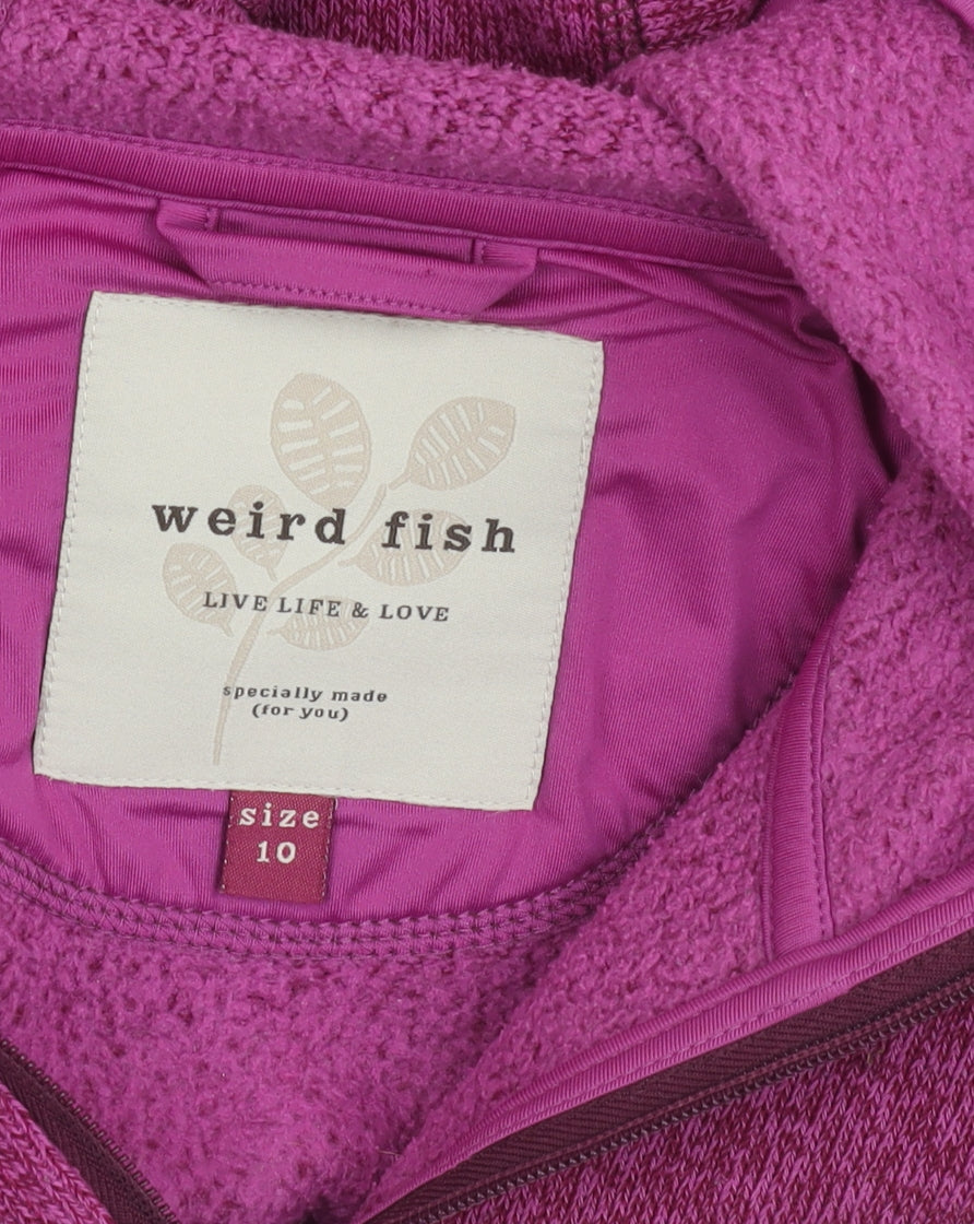 Weird Fish Pink Women's Hooded Jacket Size 10