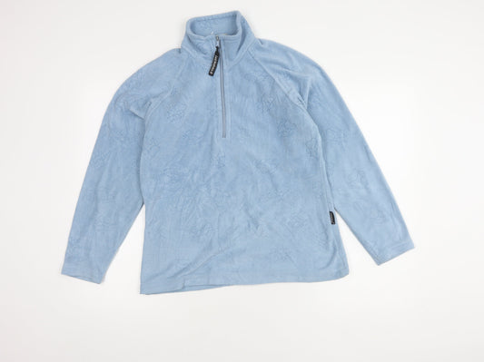Jack Wolfskin Women's Blue Fleece Sweatshirt M