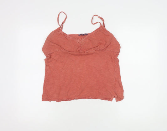 Fat Face Women's Red Cotton Camisole Tank Size 14