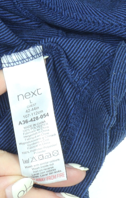 Next Men's Blue Large Pullover Sweatshirt