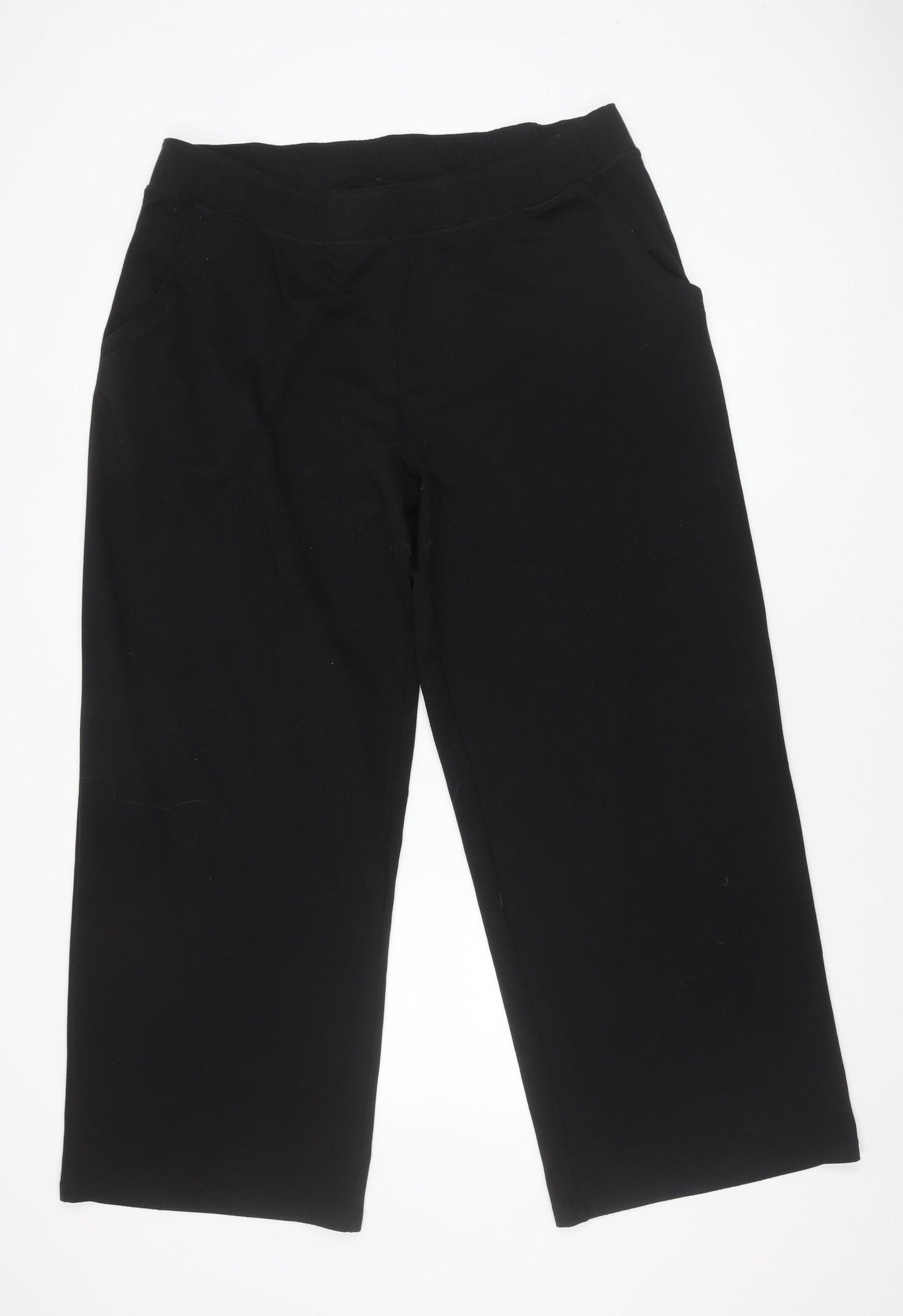 Bonprix Women's Black Relaxed Fit Trousers XL